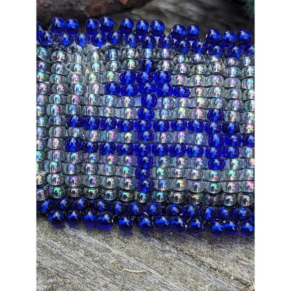 Vintage Beaded Southwestern Brooch Pin - Picture 6 of 9